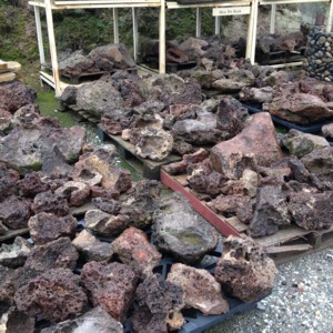 Photo of Mexican Pot Rock. A natural stone product of Rolleri Landscape Products.