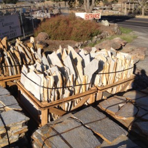 Photo of Aspen Quartzite flagstone. A natural stone product of Rolleri Landscape Products.