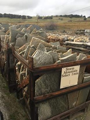 Photo of Storm Mountain Quartzite natural stone Ledge. A natural stone product of Rolleri Landscape Products.